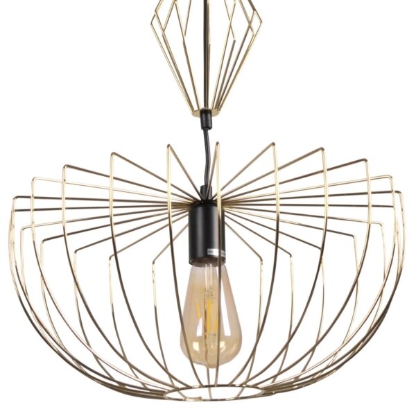 Lampadario a sospensione con filo JASMINA 1xE27/20W/230V diametro 40 cm oro