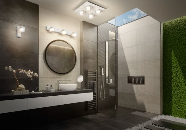 Ledvance - Plafoniera LED da bagno ORBIS FLAME 4xLED/5,5W/230V IP44 bianco
