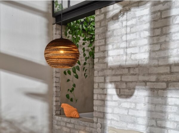 Ledvance - Lampadario a sospensione con filo DECOR CARDBOARD 1xE27/15W/230V diametro 26 cm