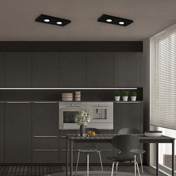 Briloner 3996025 - Faretto LED CTS 2xLED/4W/230V 2700/4000K nero