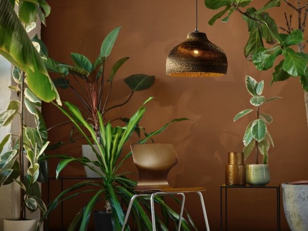 Ledvance - Lampadario a sospensione con filo DECOR CARDBOARD 1xE27/15W/230V diametro 36 cm
