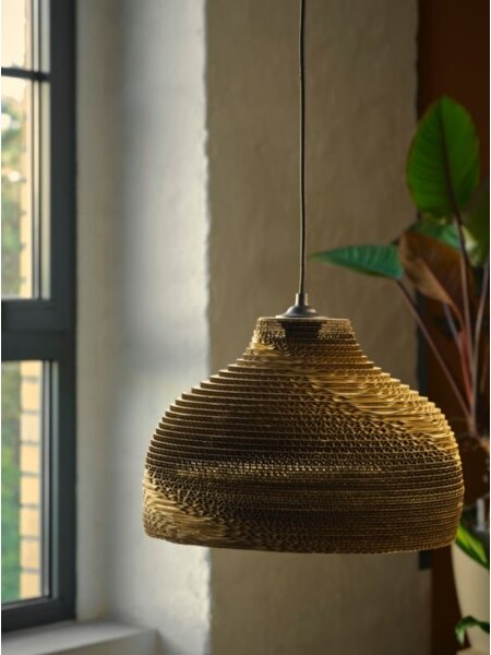 Ledvance - Lampadario a sospensione con filo DECOR CARDBOARD 1xE27/15W/230V diametro 36 cm