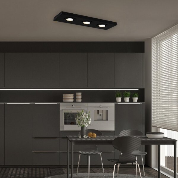Briloner 3996035 - Faretto LED CTS 3xLED/4W/230V 2700/4000K nero