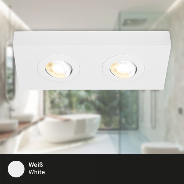 Briloner 3996026 - Faretto LED CTS 2xLED/4W/230V 2700/4000K bianco