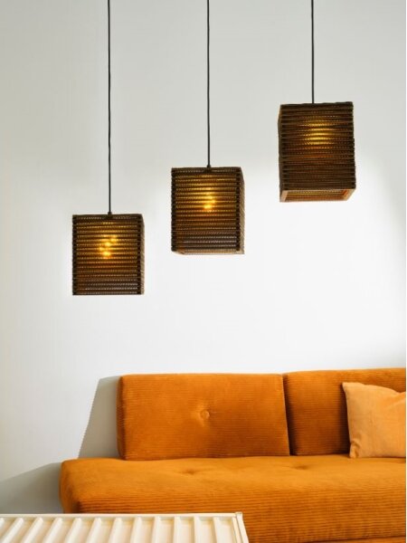 Ledvance - Lampadario a sospensione con filo DECOR CARDBOARD 3xE27/15W/230V