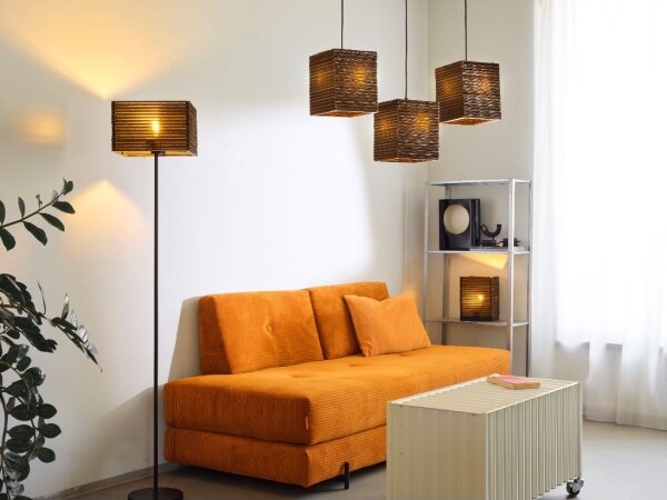 Ledvance - Lampada da tavolo DECOR CARDBOARD 1xE27/15W/230V 20x20 cm
