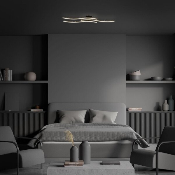Brilo - Plafoniera LED LED/19W/230V 3000K nero