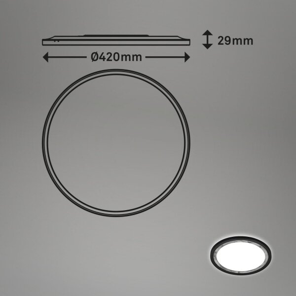 Brilo - Plafoniera LED dimmerabile SLIM LED/22W/230V 2700-6500K + +TC