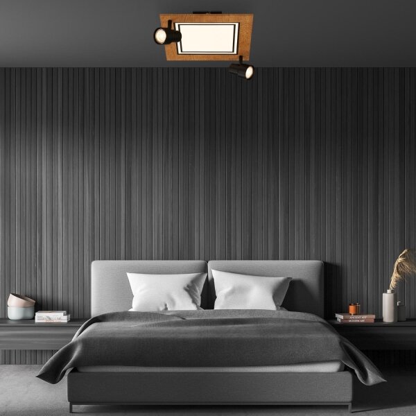 Brilo - Lampada LED da soffitto 12W/230V + 2xGU10 9W 3000K