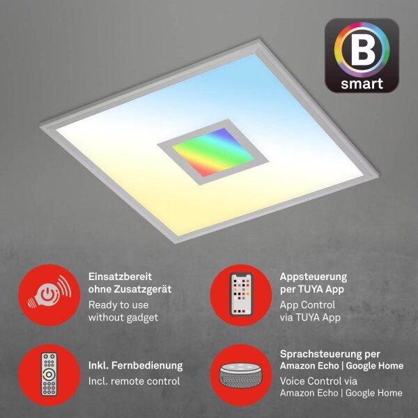 Brilo -Plafoniera LED RGB dimmerabile CENTRO LED/24W/230V Wi-Fi Tuya + +TC
