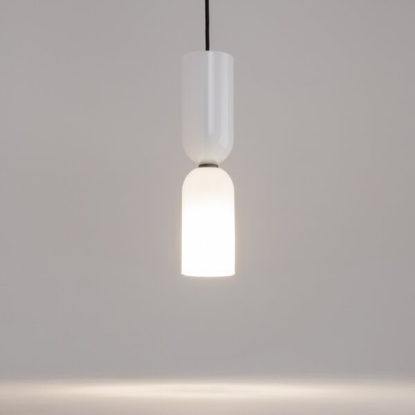 Maytoni MOD177PL-01W - Lampadario a sospensione con filo MEMORY 1xE14/40W/230V bianco