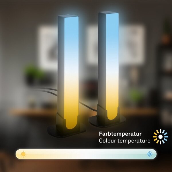 Brilo - SET 2x LED RGBIC Lampada da tavolo dimmerabile LED/12W/230V 3000-6500K Wi-Fi Tuya