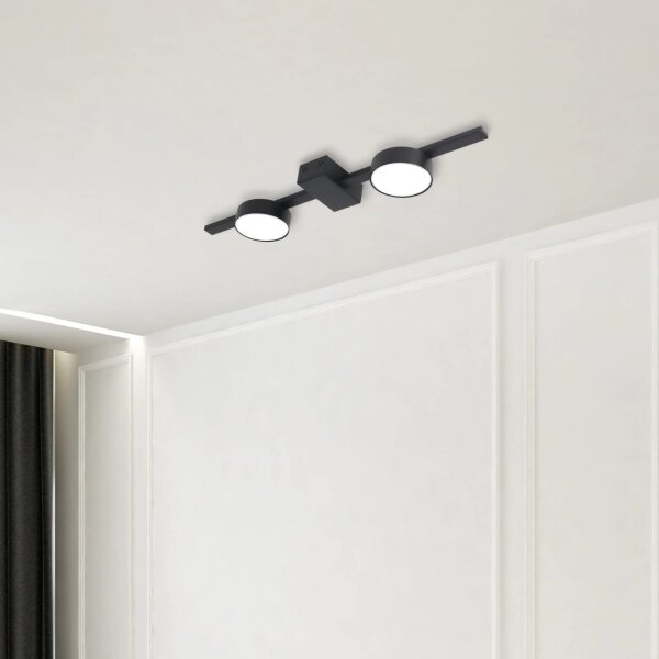 Plafoniera LED JOY 2xGX53/6W/230V nero