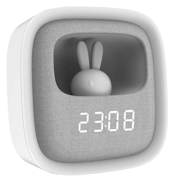 Lampada notturna dimmerabile LED con sveglia BUNNY LED/1,2W/5V 3000K