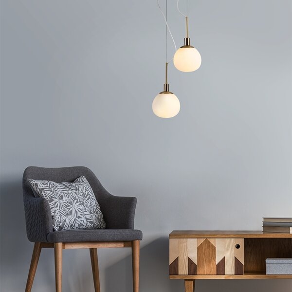 Maytoni MOD221-PL-01-G - Lampadario a sospensione con filo ERICH 1xE14/40W/230V rame