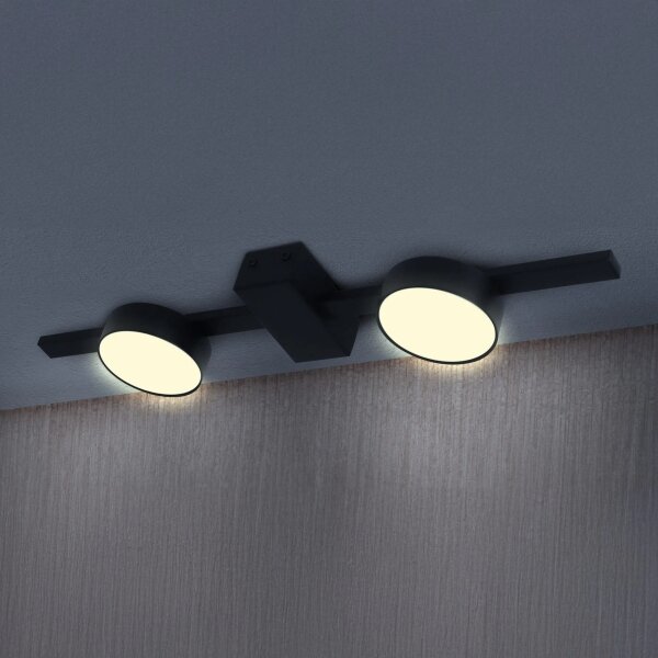 Plafoniera LED JOY 2xGX53/6W/230V nero