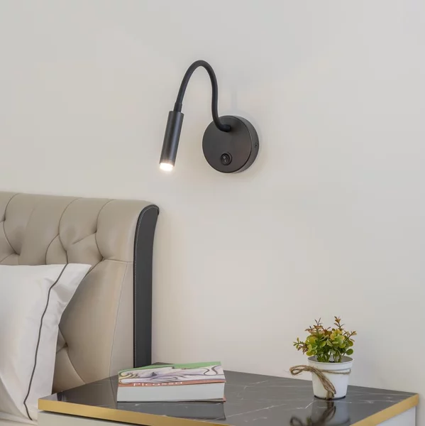 Brilagi - Lampada da parete flessibile dimmerabile a LED MAYA 1xG9/4W/230V nero