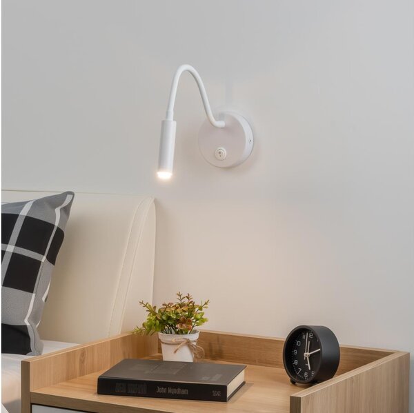 Brilagi - Lampada da parete flessibile a LED dimmerabile MAYA 1xG9/4W/230V bianco