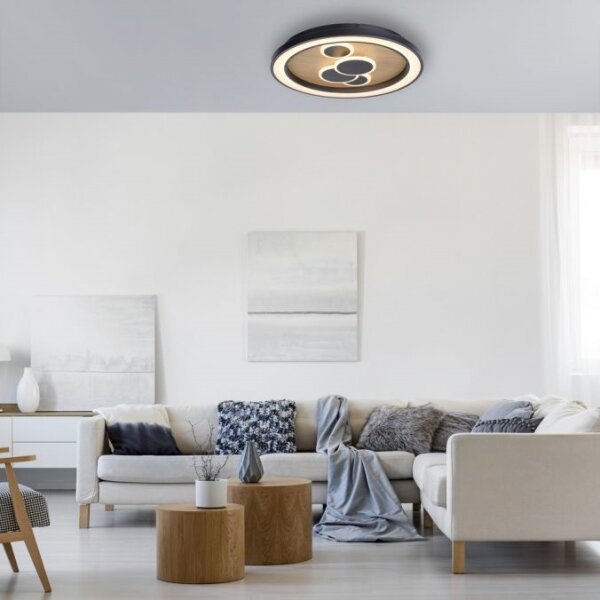 Paul Neuhaus 6284-79 - Plafoniera LED ELIZA LED/55,5W/230V diametro 60 cm quercia