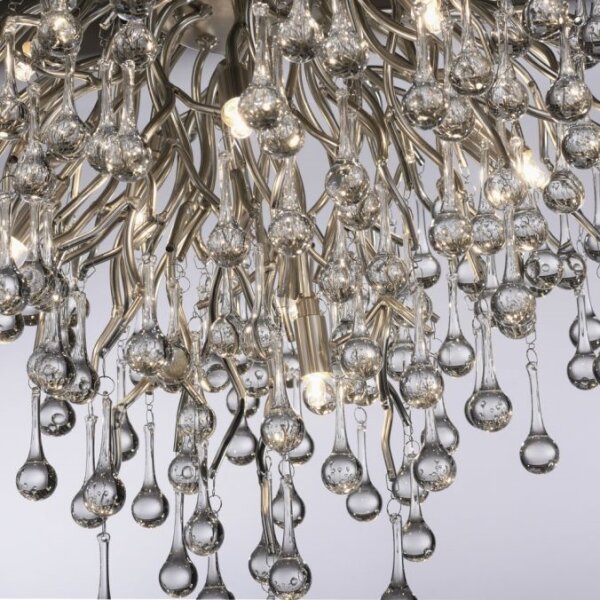 Paul Neuhaus 8091-55 - Lampadario a plafone ICICLE 9xG9/40W/230V diametro 50 cm cromo