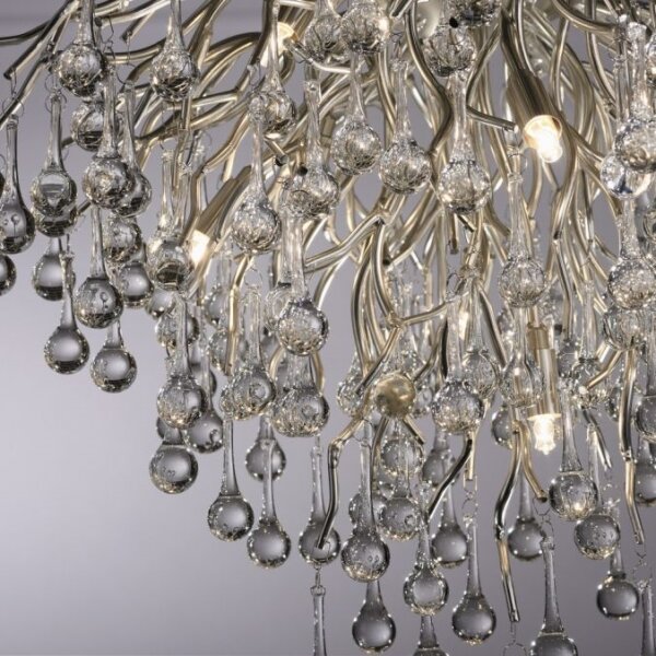 Paul Neuhaus 8091-55 - Lampadario a plafone ICICLE 9xG9/40W/230V diametro 50 cm cromo