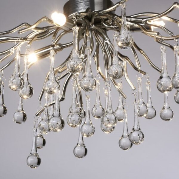 Paul Neuhaus 8090-55 - Lampadario a plafone ICICLE 4xG9/40W/230V 30x60 cm cromo