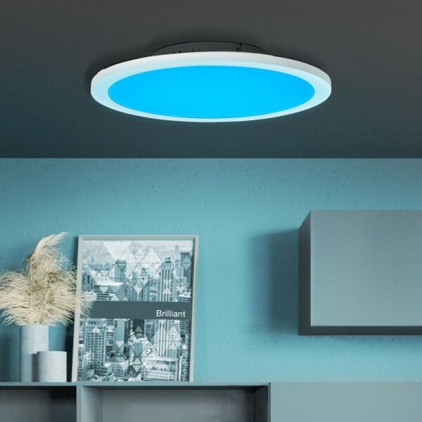 Brilliant - Plafoniera dimmerabile RGBW ABIE LED/24W/230V + +TC
