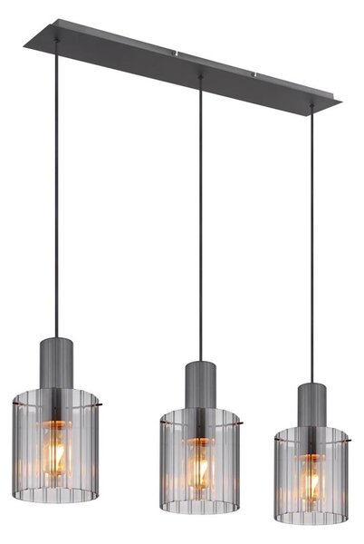 Globo 15904-3H - Lampadario a sospensione con filo TULIVAR 3xE27/40W/230V grigio