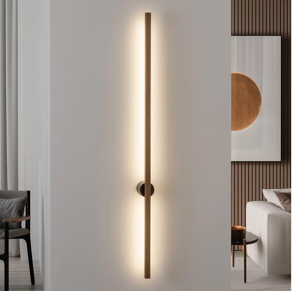 Brilagi - Lampada da parete LED WOODY LINE 12W 230V 120 cm rovere/noce