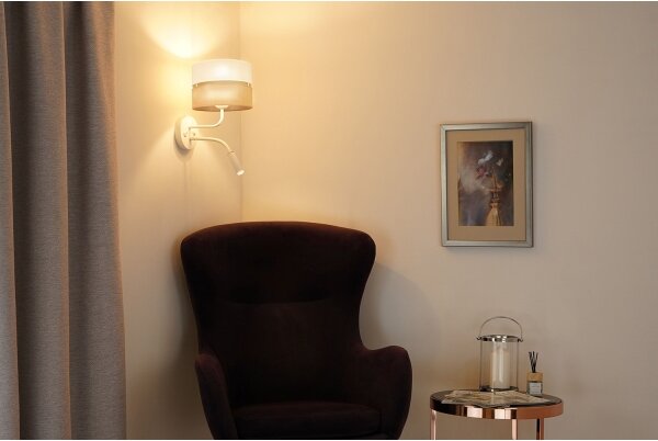 Brilagi - Applique ROYAL YUTE 1xE27/15W/230V + 1xG9/6W beige/color crema/bianco