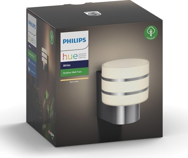 Philips 17404/47/P0 - Lampada da parete LED esterna Hue TUAR 1xE27/9,5W IP44
