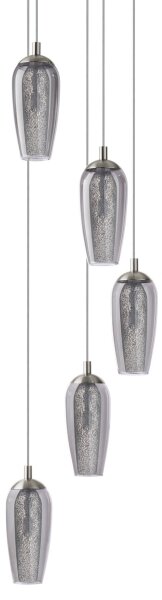 Eglo 96345 - Lampadario LED sospeso a cavo FARSALA 5xG9/2,5W/230V