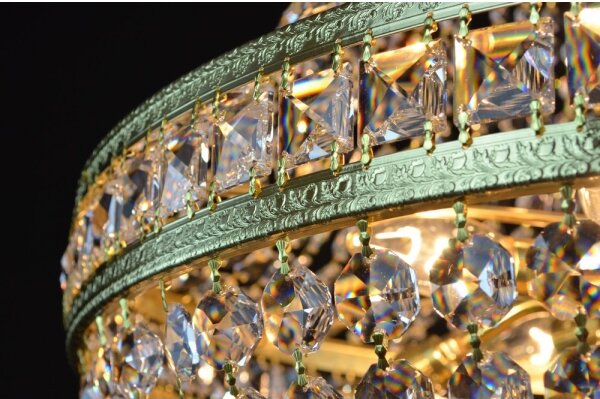 Wranovsky JWZ014060100-8 - Lampadario di cristallo a sospensione con catena STOCKHOLM 8xE14/40W/230V