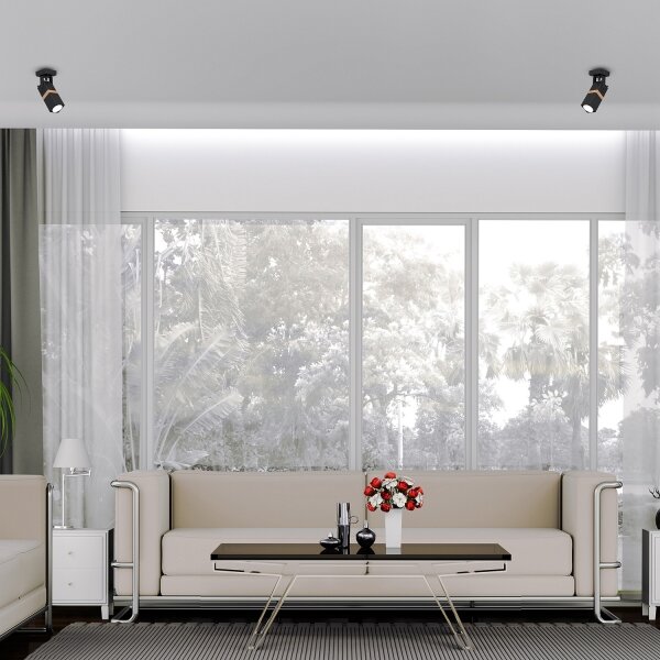 Luce Spot VIDAR 1xGU10/25W/230V nero