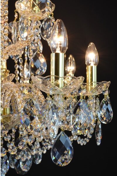 Wranovsky JWZ125122230 - Lampadario di cristallo a sospensione con catena MARIERA 12xE14/40W/230V