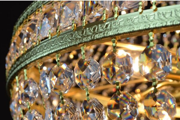 Wranovsky JWZ014060100-8 - Lampadario di cristallo a sospensione con catena STOCKHOLM 8xE14/40W/230V