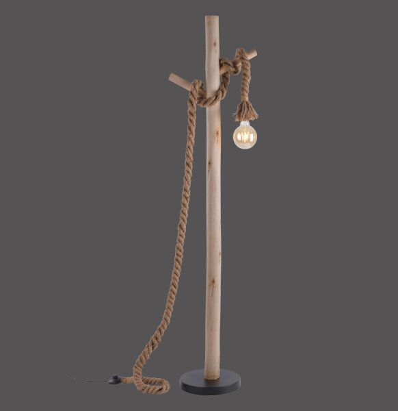Leuchten Direkt 15484-18 - Lampada da terra ROPE 1xE27/15W/230V
