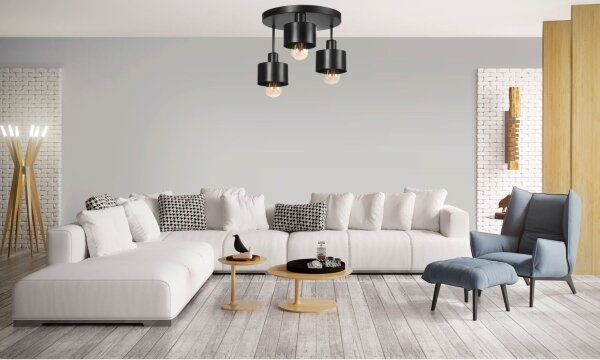 Lampadario a plafone BODO 3xE27/60W/230V