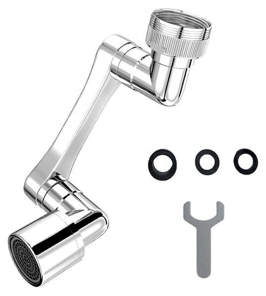 Accessori rotanti per rubinetto con protezione antischizzi