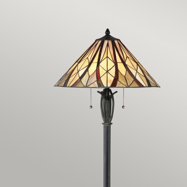 Elstead QZ-VICTORY-FL - Lampada da terra Tiffany VICTORY 2xE27/60W/230V