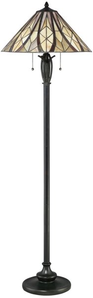 Elstead QZ-VICTORY-FL - Lampada da terra Tiffany VICTORY 2xE27/60W/230V