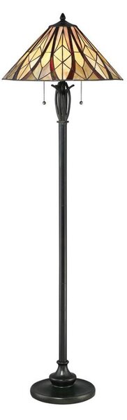 Elstead QZ-VICTORY-FL - Lampada da terra Tiffany VICTORY 2xE27/60W/230V