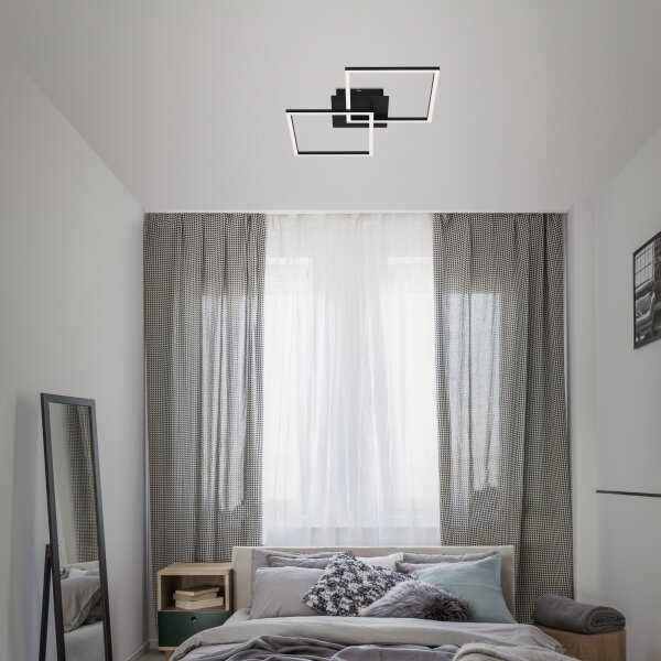 Briloner 3210-015 - Lampada LED da soffitto dimmerabile FRAME 2x11W 230V nera