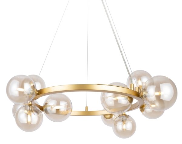 Maytoni MOD545PL-11G - Lampadario a sospensione con filo DALLAS 11xG9/28W/230V ottone