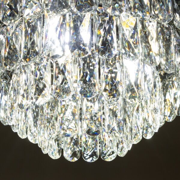 Brilagi - Plafoniera LED in cristallo VELURE 5xE14/40W/230V nera