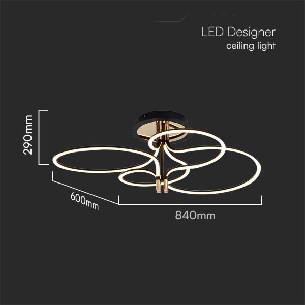 Lampadario a plafone LED LED/36W/230V 3000K