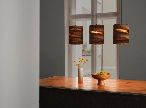Ledvance - Lampadario a sospensione con filo DECOR CARDBOARD 3xE27/15W/230V