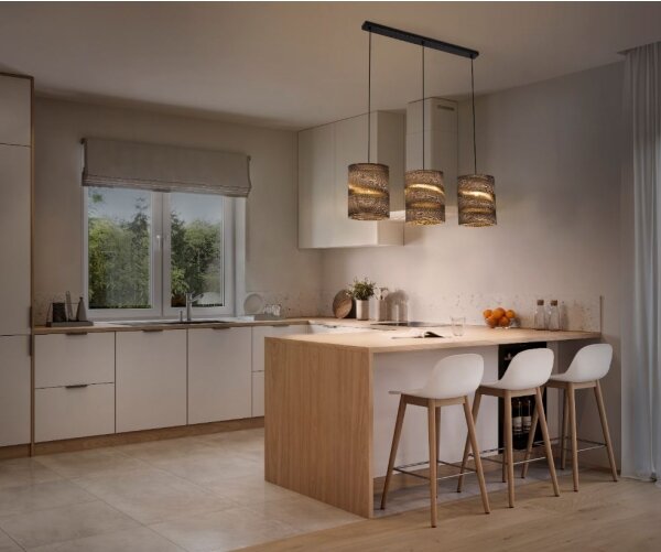 Ledvance - Lampadario a sospensione con filo DECOR CARDBOARD 3xE27/15W/230V