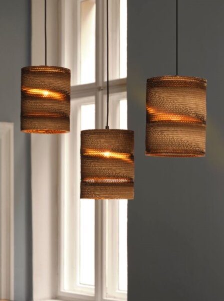 Ledvance - Lampadario a sospensione con filo DECOR CARDBOARD 3xE27/15W/230V