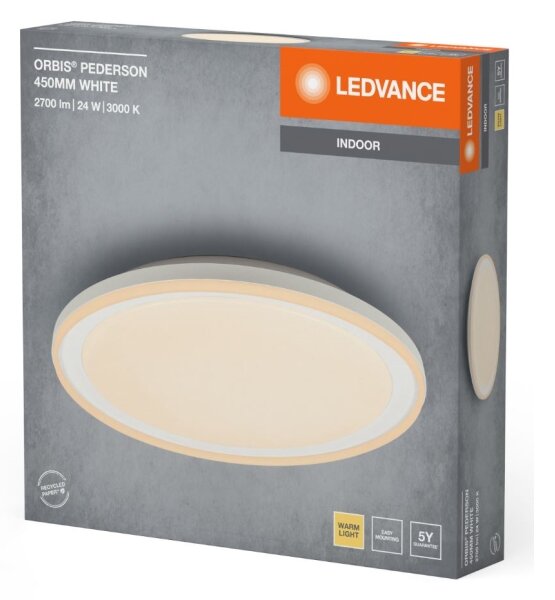 Ledvance - Plafoniera LED ORBIS PEDERSON LED/24W/230V diametro 45 cm bianco